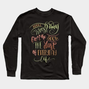 BOOKS WASH AWAY Long Sleeve T-Shirt